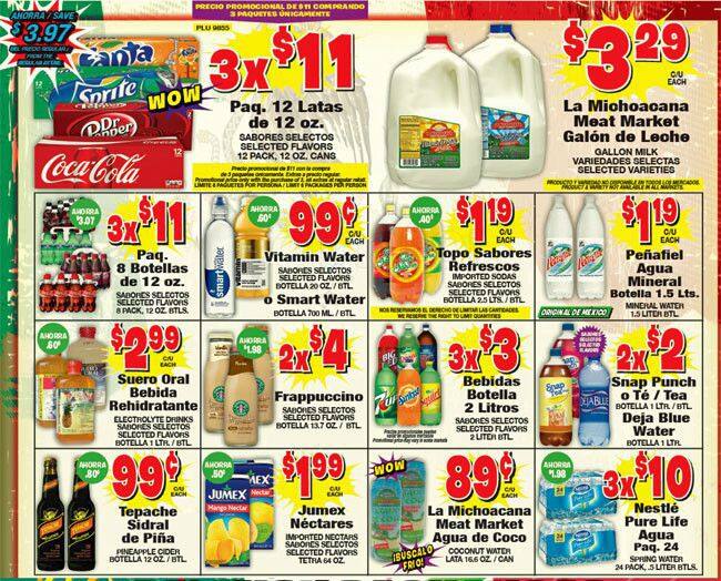 Menu at La Michoacana Meat Market restaurant, San Antonio, Nacogdoches Rd