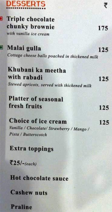 Open House Restaurants and Coffee Shop menu