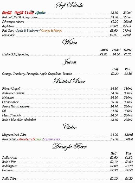 Axis Bar & Restaurant Hilton London Angel Islington Menu Zomato UK