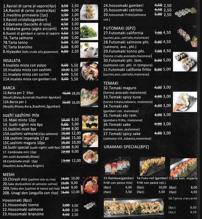 Menu di Fuku 
