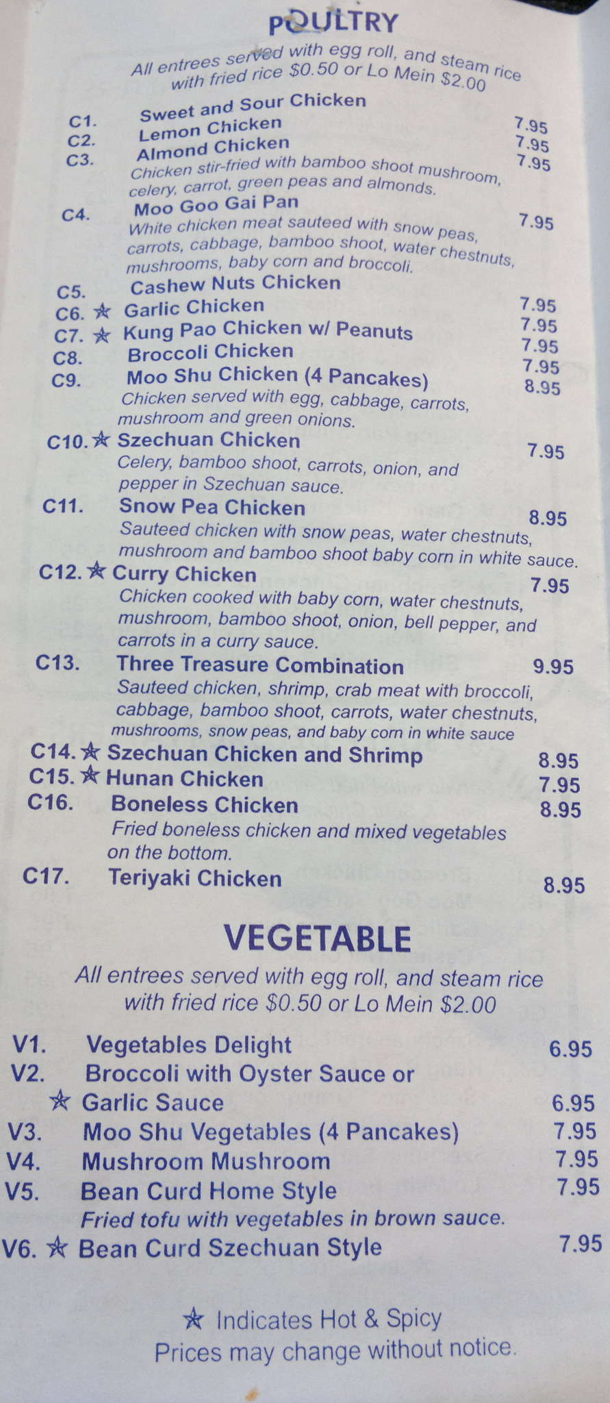 Menu at Hong Kong Cafe, Arlington, S Cooper St