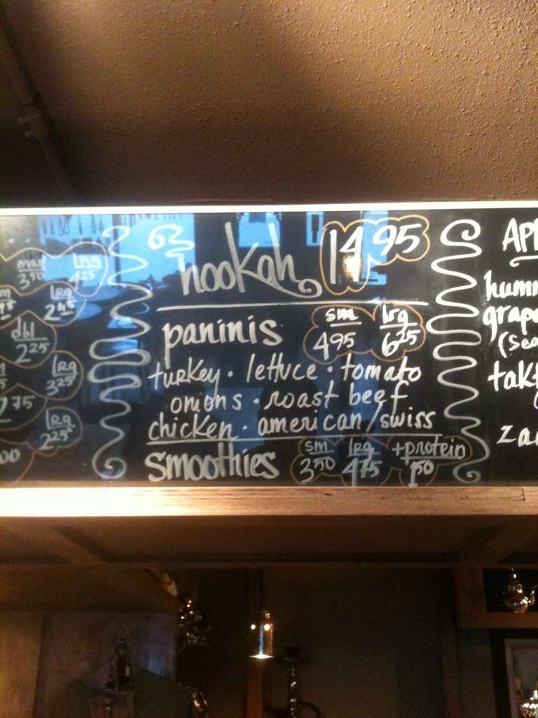 Menu at Tea In Sahara cafe, Providence, 69 Governor St