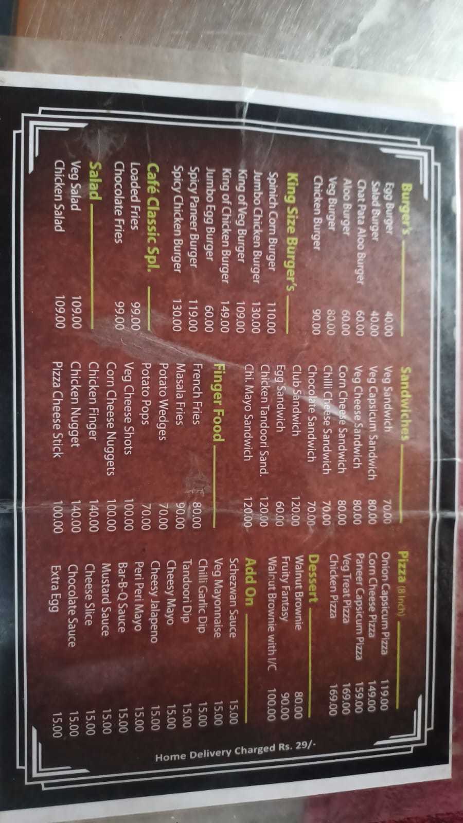 Menu of Salad World, Pimple Saudagar, Pune