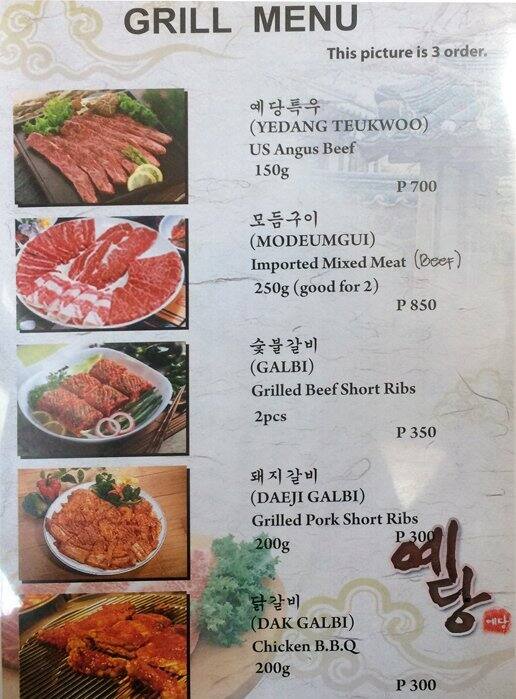 Ye Dang Menu, Menu for Ye Dang, Ugong, Pasig City Zomato Philippines