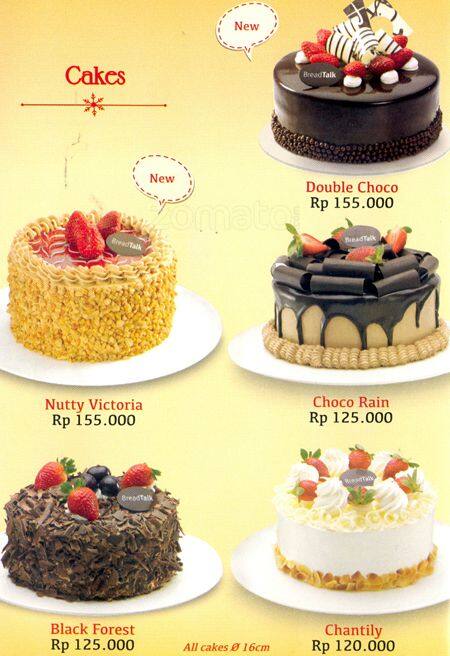 Harga Kue Ulang Tahun Breadtalk 2020 Harga 11