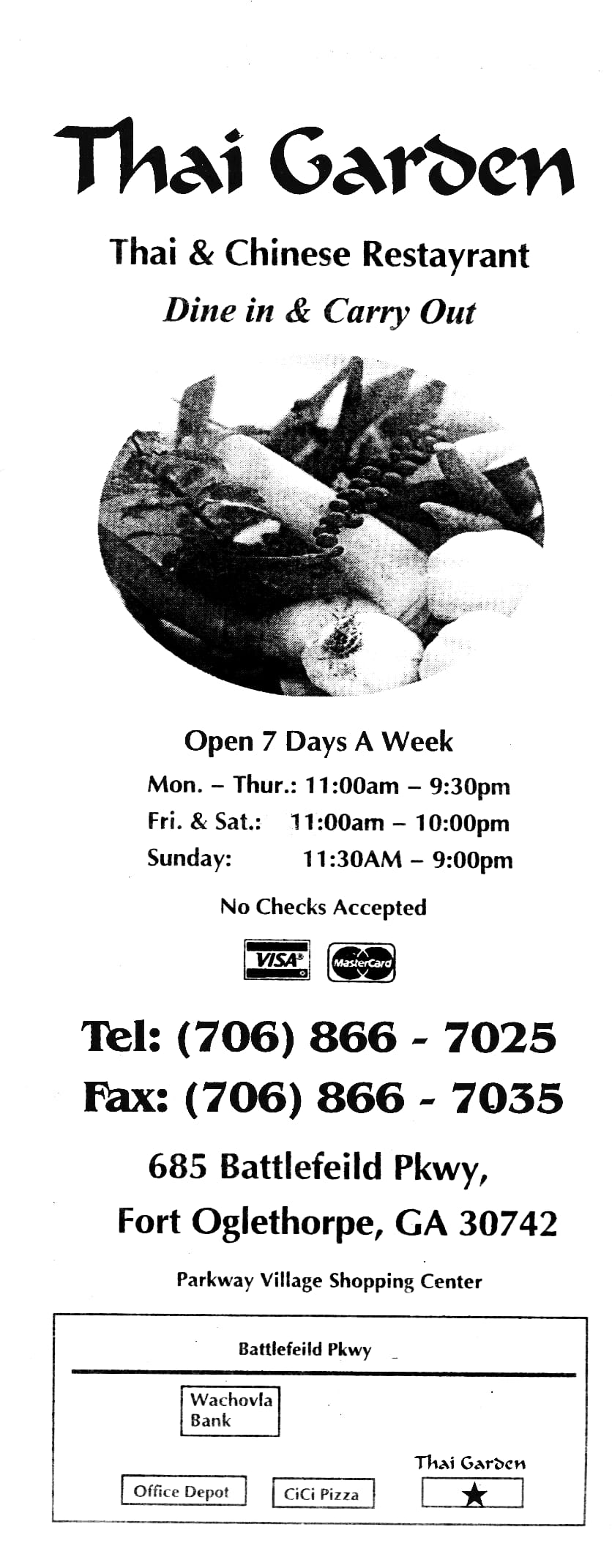 Thai Garden Menu Menu For Thai Garden Fort Oglethorpe Dalton