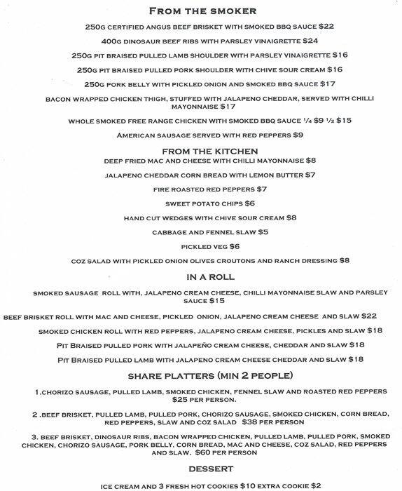 The BBQ Joint Menu, Menu for The BBQ Joint, Croydon, Melbourne Urbanspoon/Zomato