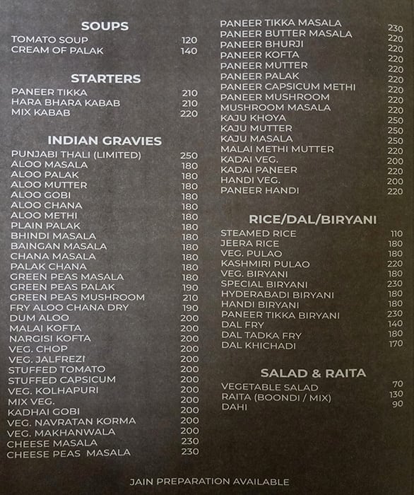 Nityanand Fast Food menu