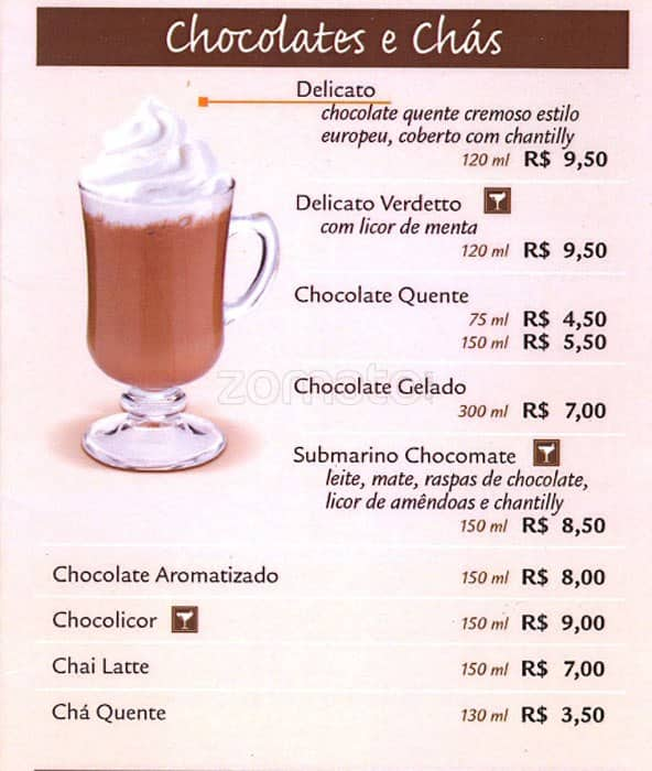 Carta de Grão Espresso