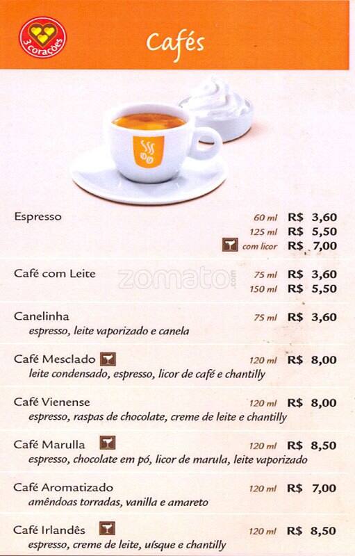 Carta de Grão Espresso