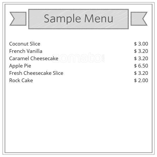 Menu at Annie's Bakery, Camden