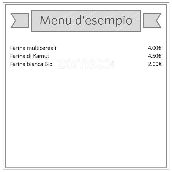 Menu di Il Pane in Piazza 