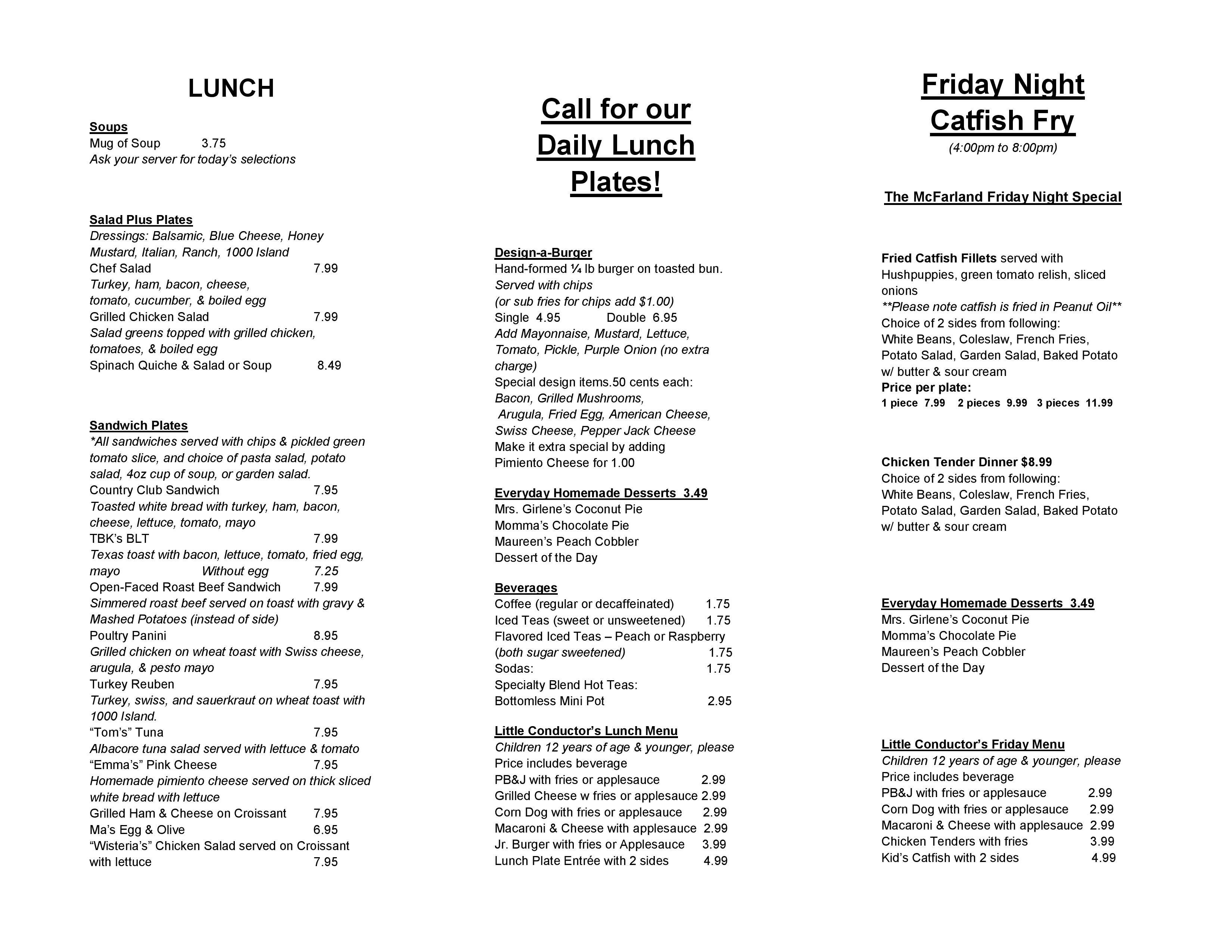 The Brunswick Kitchen Menu Menu For The Brunswick Kitchen