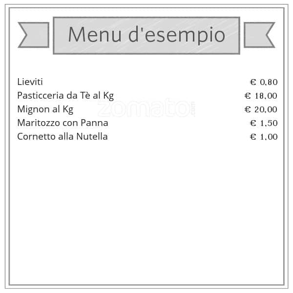 Menu di Casali Luciano 
