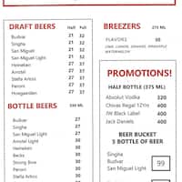 Thirsty Horse Menu Menu For Thirsty Horse Al Jurf Ajman