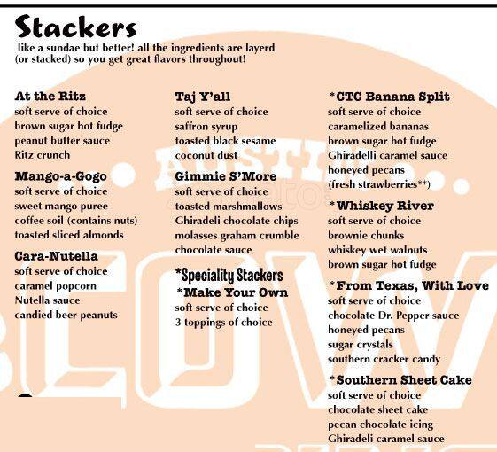 Cow Tipping Creamery Menu, Menu untuk Cow Tipping Creamery, West Campus