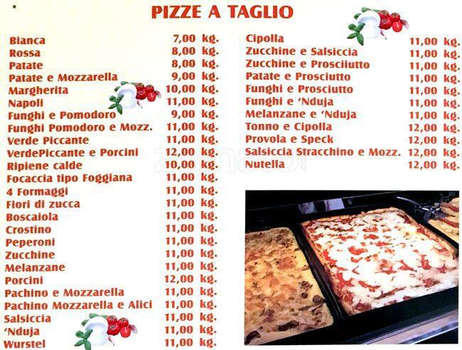 Pizza In Piazza Menu Menu For Pizza In Piazza Centocelle Roma