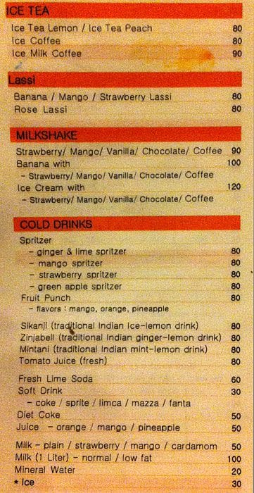 Bona Cafe korean Restaurant menu