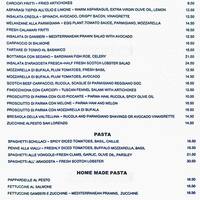 San Lorenzo Menu Menu For San Lorenzo Knightsbridge London