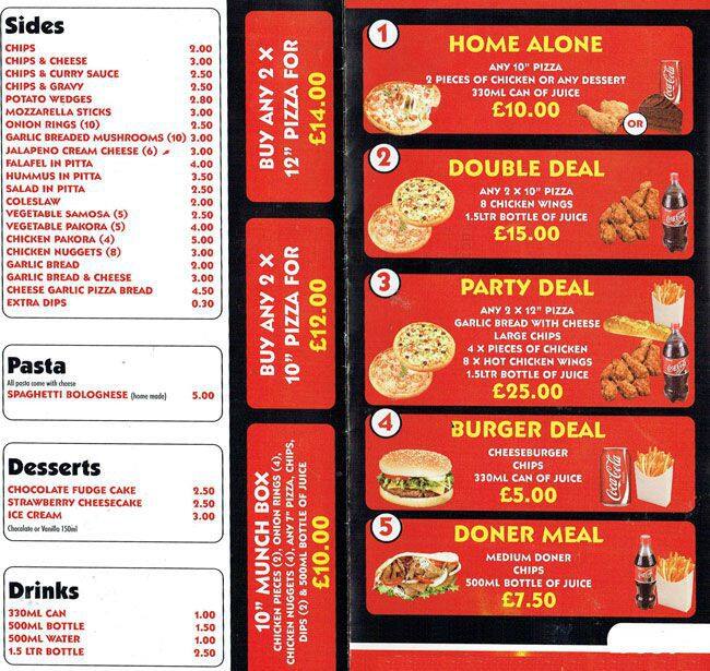 Pasha menu
