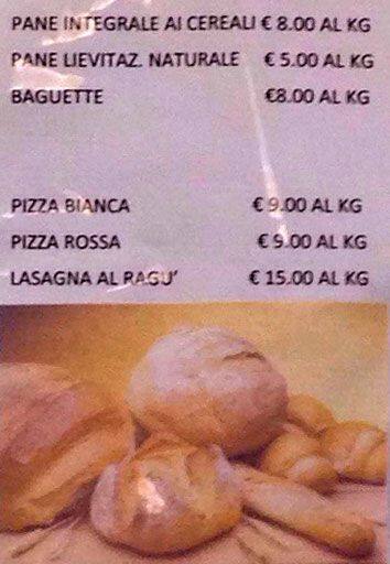 Menu di Paradiso Pizzestre 