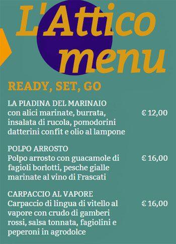 Menu di L´Attico Bistrot 