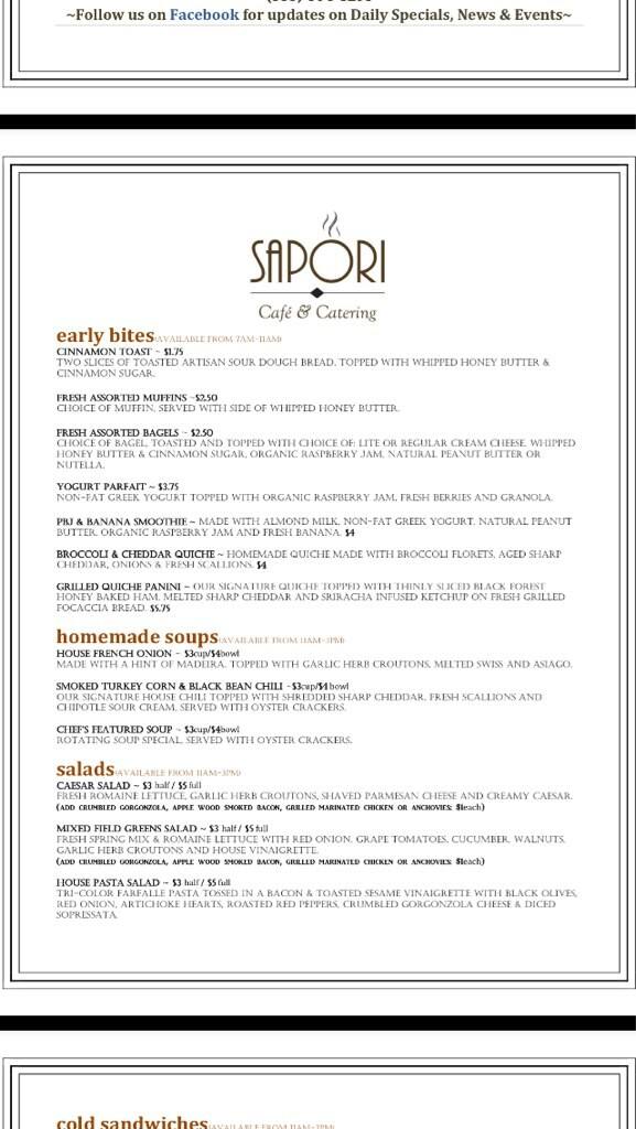 Sapori Cafe For Four Corners Rochester Sapori Cafe Four Corners