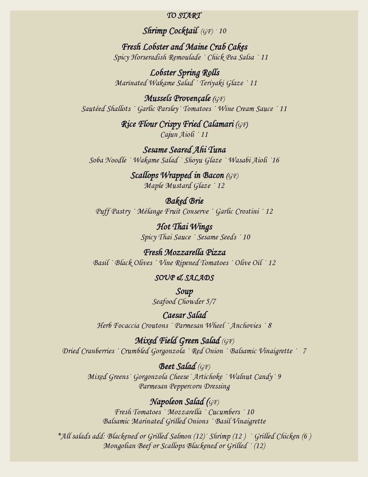 Hagan's Grill Menu, Menu for Hagan's Grill, Hampton, Hampton ...