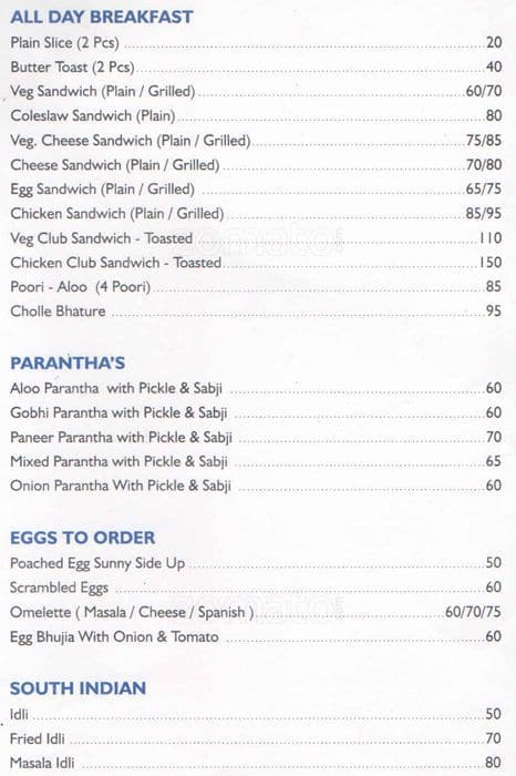 Express Food Plaza menu