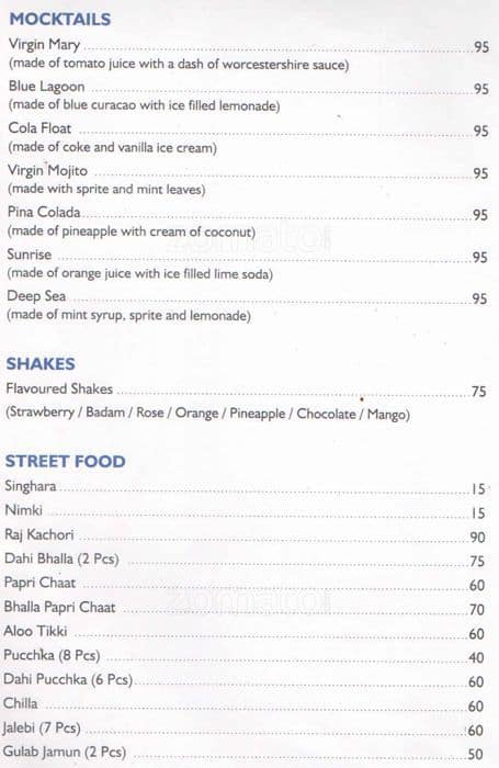 Express Food Plaza menu