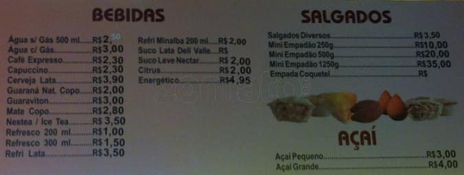 Cia da Empada Café cardápio