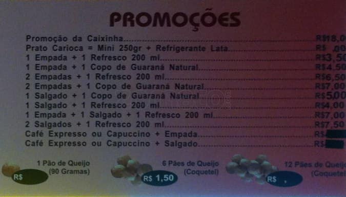 Cia da Empada Café cardápio