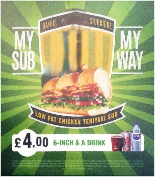 Subway menu