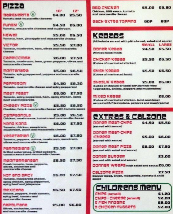 Ali Baba Kebabs Menu Menu For Ali Baba Kebabs Dalry Edinburgh
