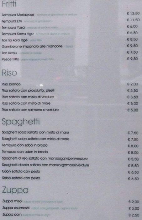 Menu di Conch 