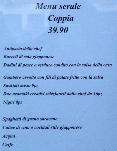Menu di Conch 