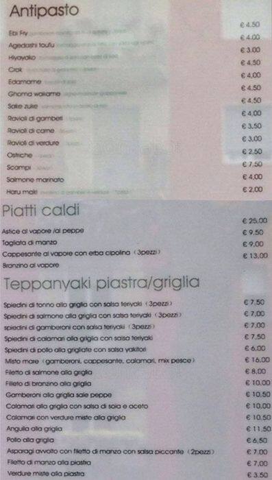 Menu di Conch 