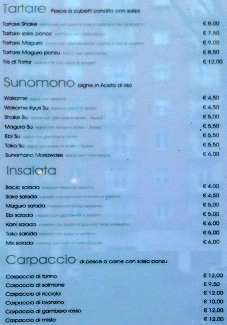 Menu di Conch 
