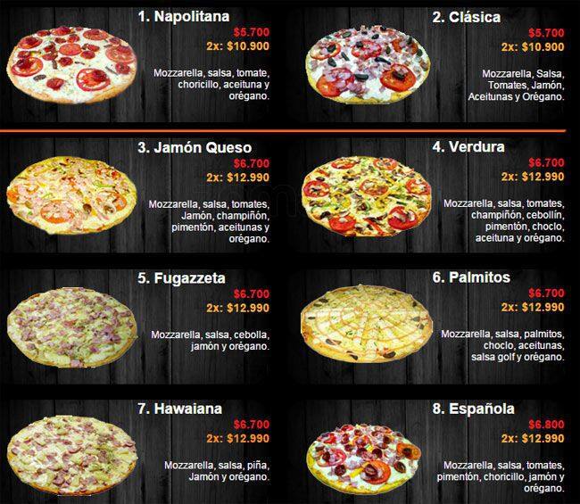 Zappi Pizza Menu,Menú para Zappi Pizza, Pudahuel, Santiago Zomato Chile