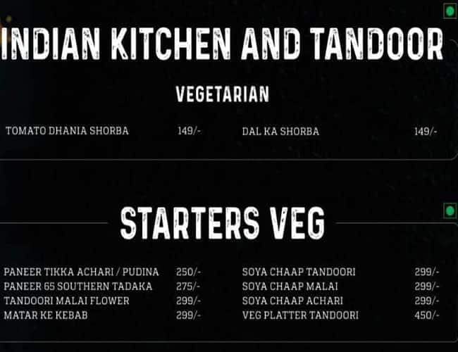 Menu of Crush Multi Cuisine Restaurant, Vastrapur, Ahmedabad