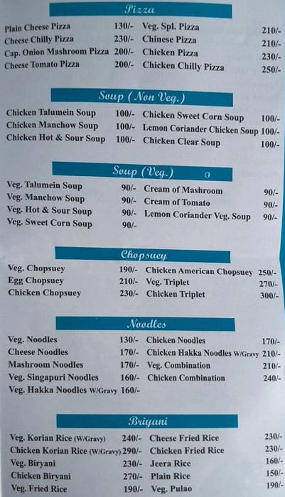 pappi di hatti menu