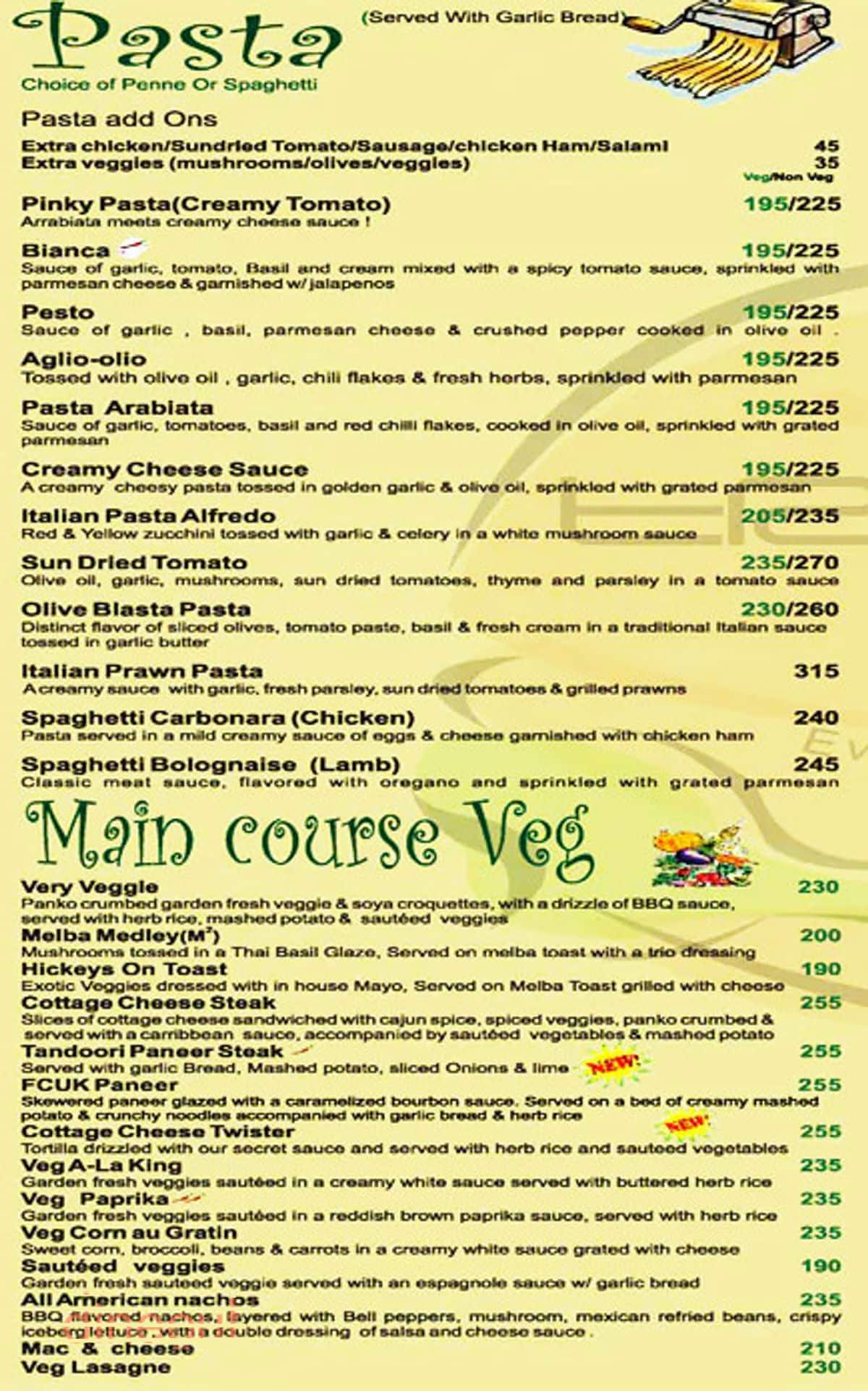 Menu of Truffles, Koramangala 5th Block, Bangalore