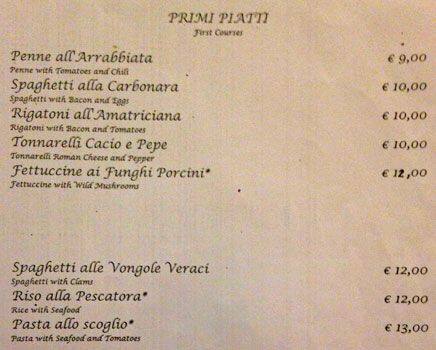 Menu di Ulisse 