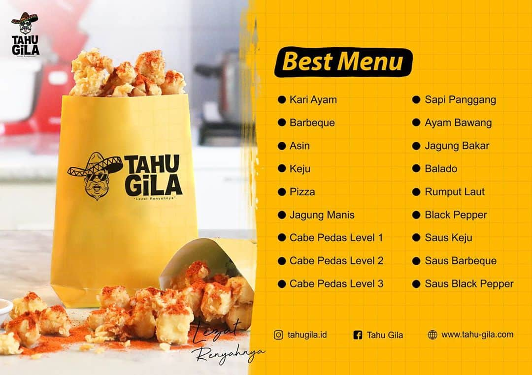 Tahu Gila Menu Menu For Tahu Gila Gambir Jakarta