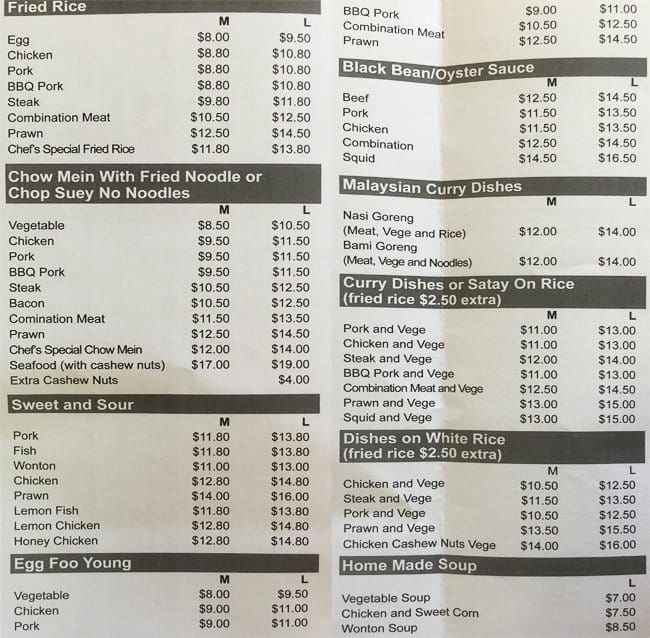 Magic Chef Chinese Takeaways Menu Menumania/Zomato