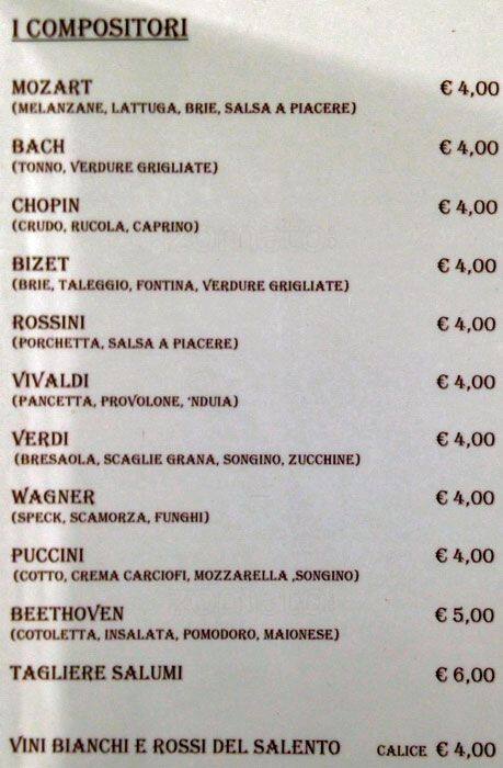 Menu di Paolo e Antonella 
