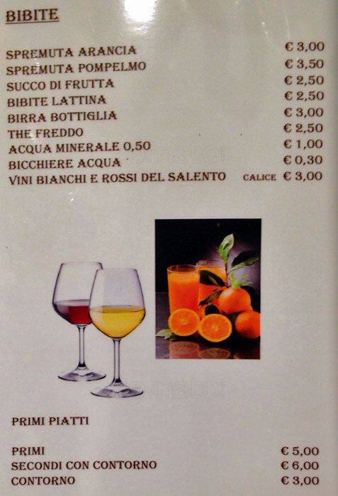 Menu di Paolo e Antonella 