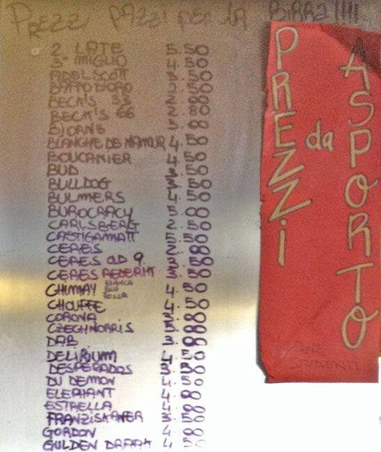 Menu di La Taverna Di S. Lorenzo 