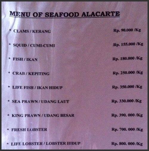 new furama seafood jimbaran bay