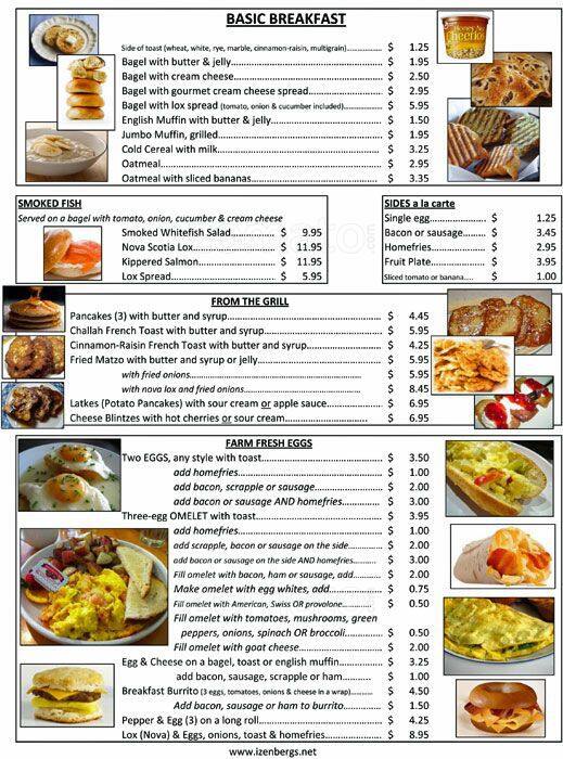 Izenberg's Deli Menu, Menu for Izenberg's Deli, Conshohocken